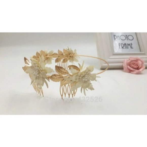 Baroque Fimo Flower Tiara main image 4